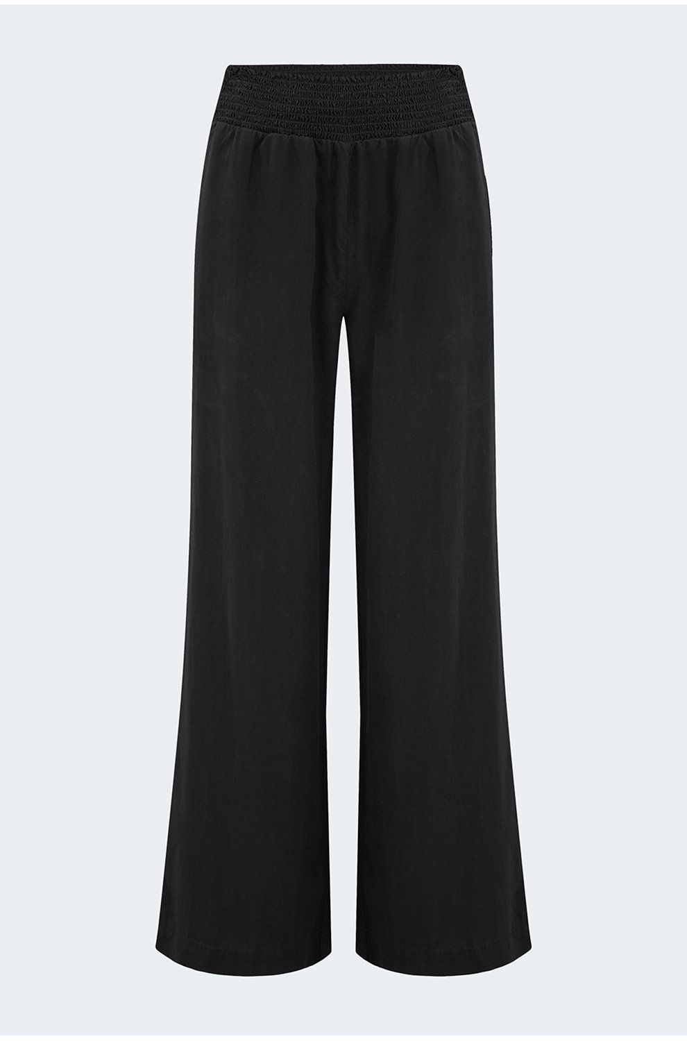 Smocked waist palazzo sales pants