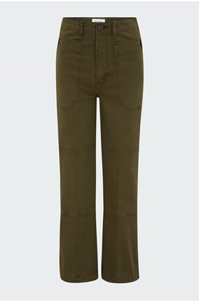 oversized pocket utility pant in washed fatigue