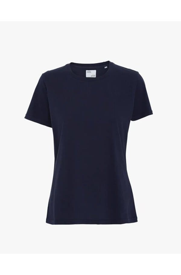 light organic tee in navy blue