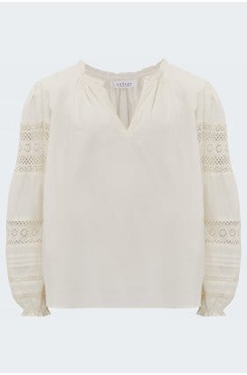 tayler blouse in ivory