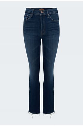 insider crop fray bootcut in sweet lime