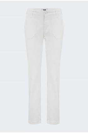 Mayslie Straight Ankle in Crisp White