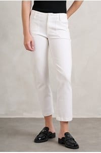 mayslie straight ankle in crisp white