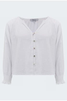 mariah blouse in white