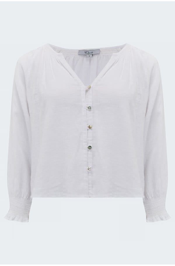 mariah blouse in white