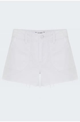 mayslie utility short in crisp white