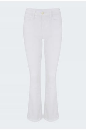 le crop mini boot in blanc