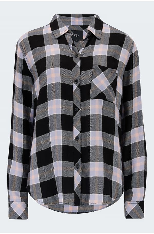 hunter shirt in onyx periwinkle