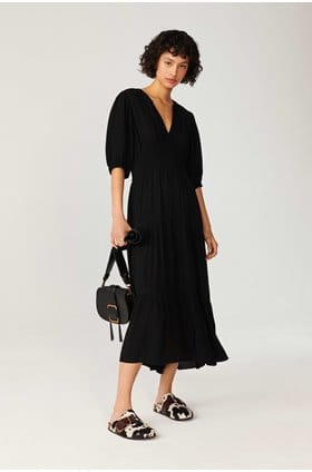 norma dress in noir