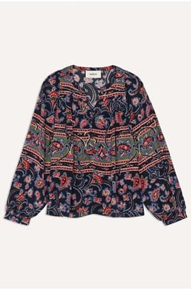 naou blouse in blue