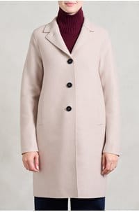 boxy coat in cream