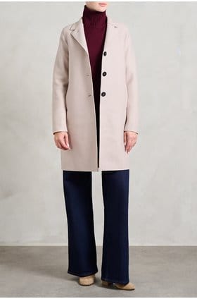 Boxy Coat in Cream