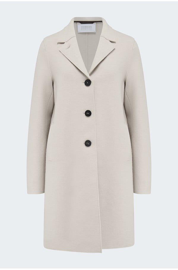 boxy coat in cream