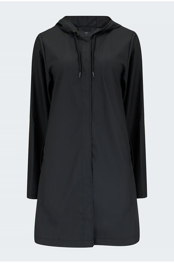 a-line jacket in black