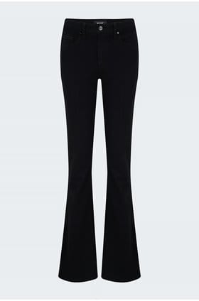 Long black bootcut discount jeans