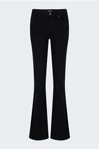 high rise laurel canyon bootcut jean in black shadow