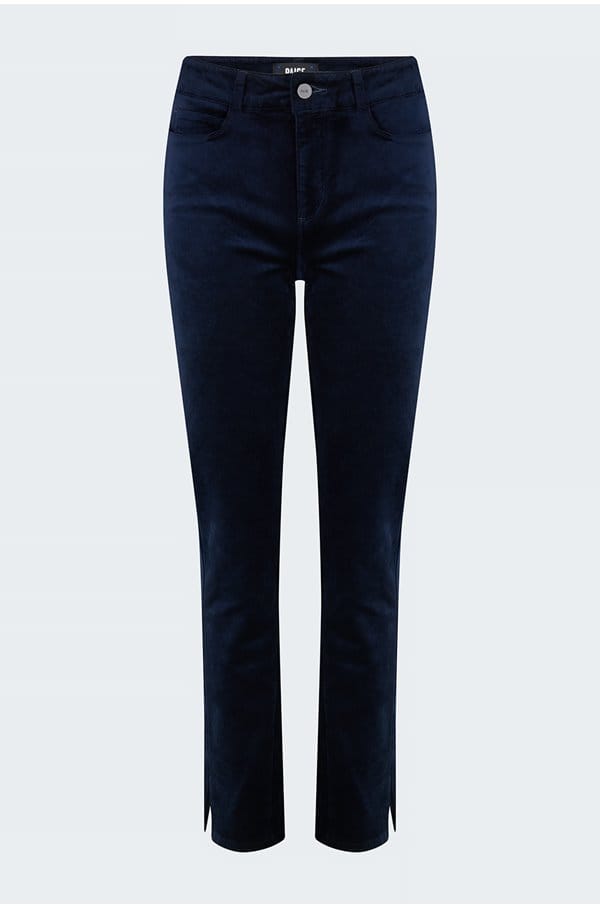 cindy straight jean in deep navy velvet