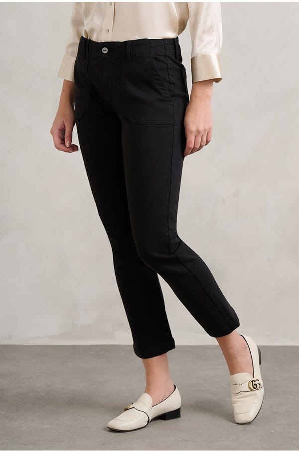 mayslie straight ankle in black