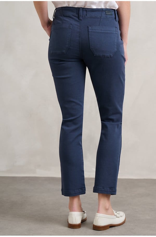 mayslie straight ankle in vintage navy haze