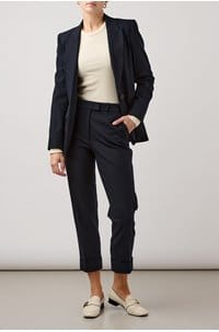 jamie stretch wool blend blazer in navy