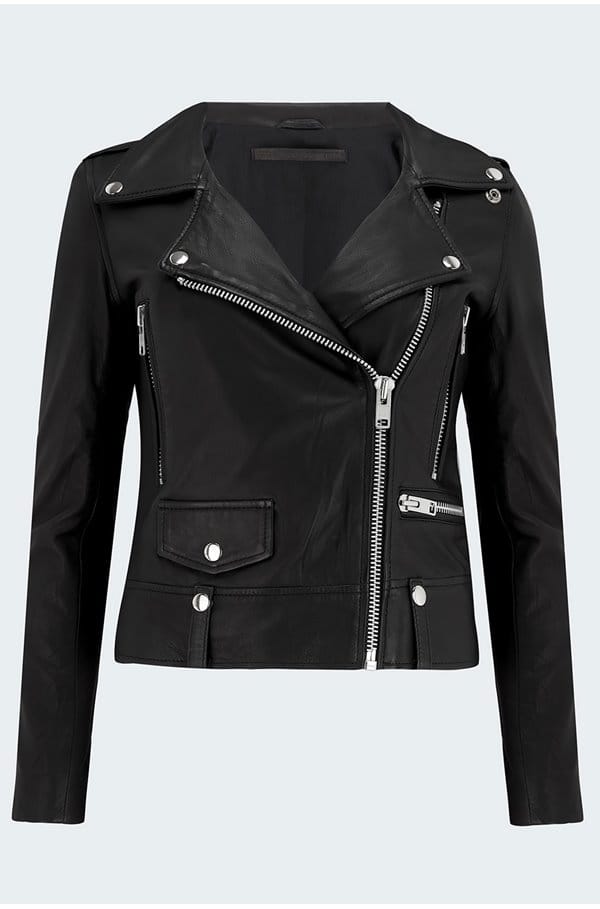 seattle biker jacket in black 