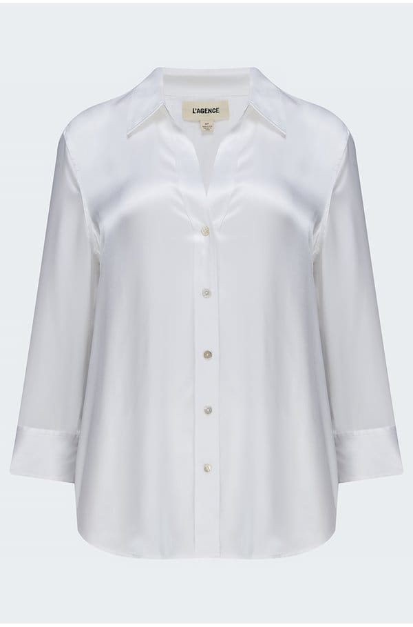 dani blouse in white