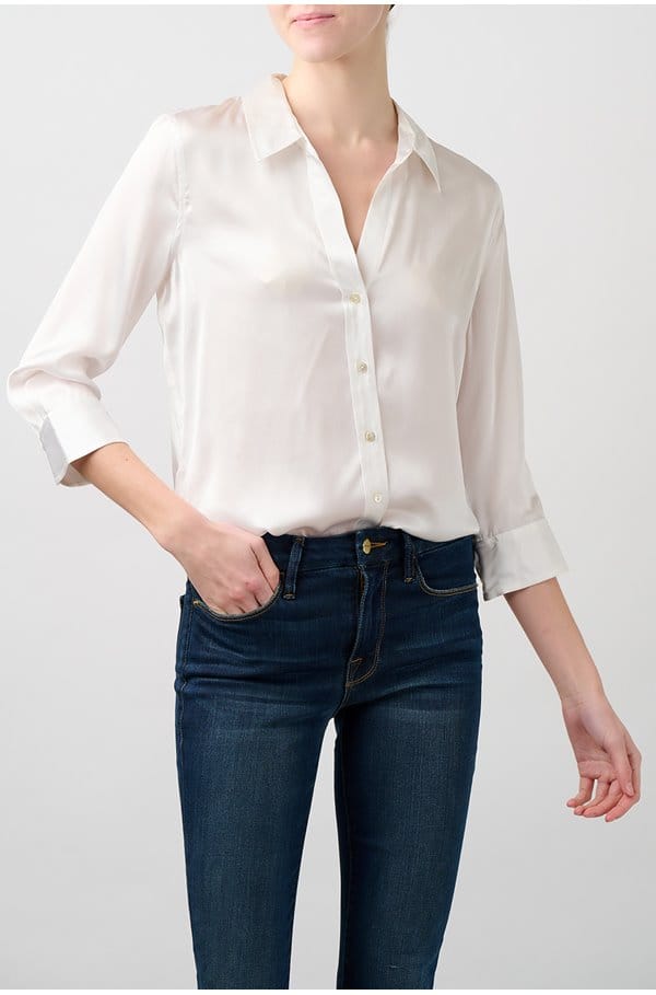 dani blouse in white