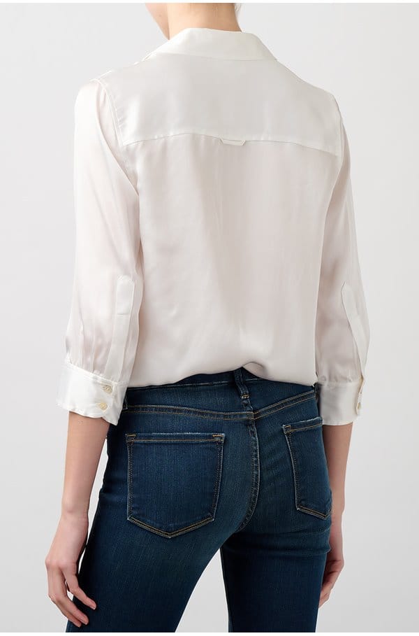 dani blouse in white
