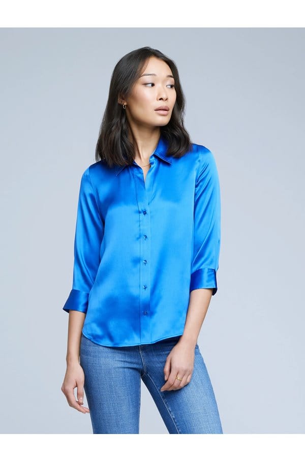dani blouse in palace blue