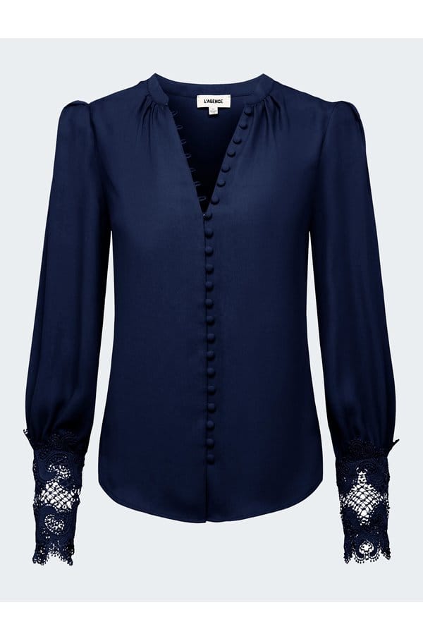 ava blouse in midnight