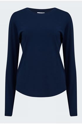 Daniela Long Sleeve Tee in Navy
