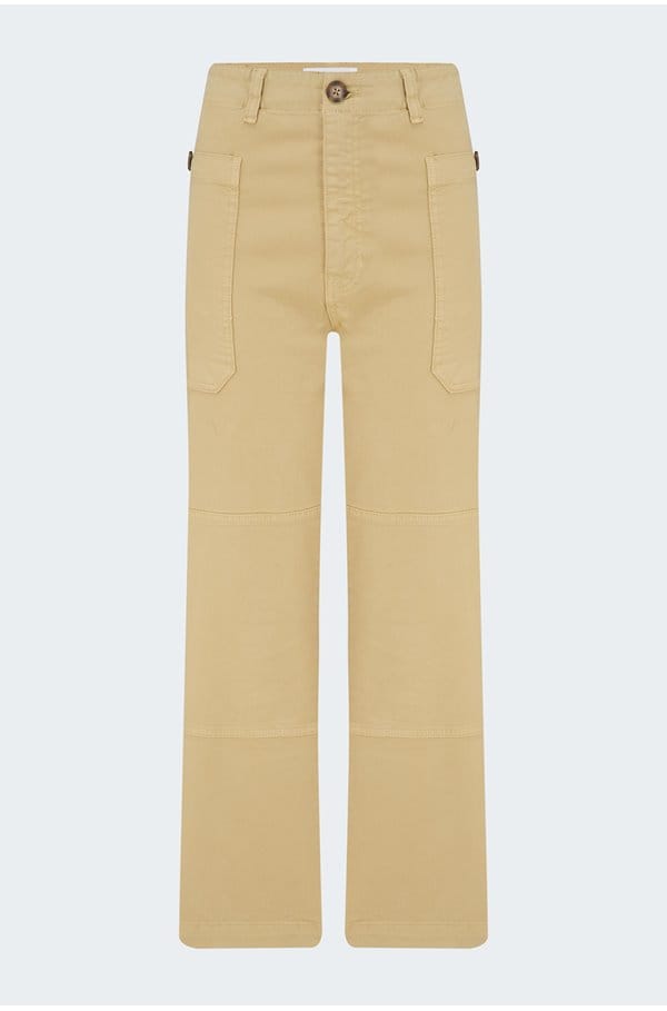 oversized pocket utility pant in washed tan