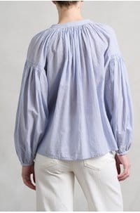 nipoa blouse in blanc bleu