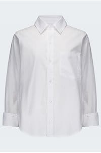 kayla shrunken shirt in optic white