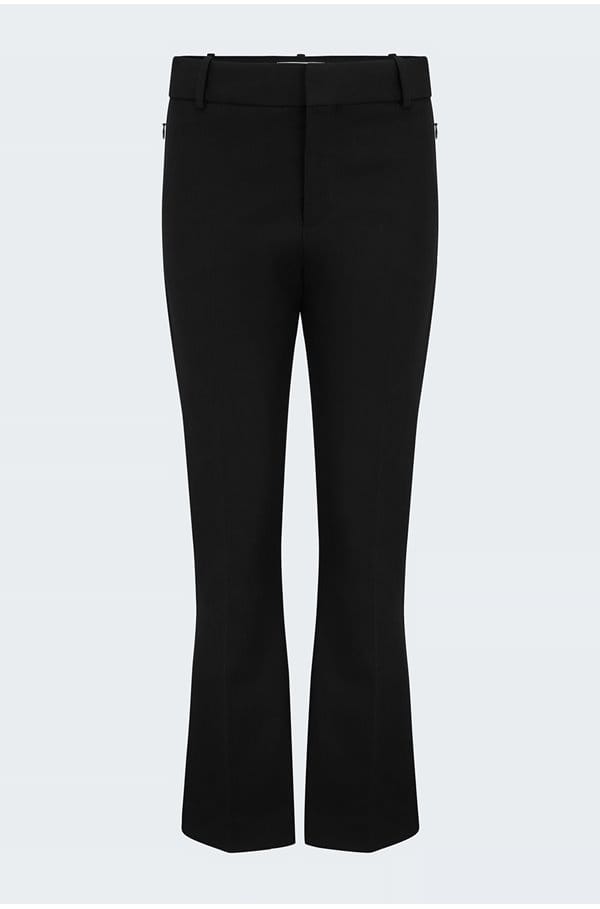 le crop mini boot trouser in black