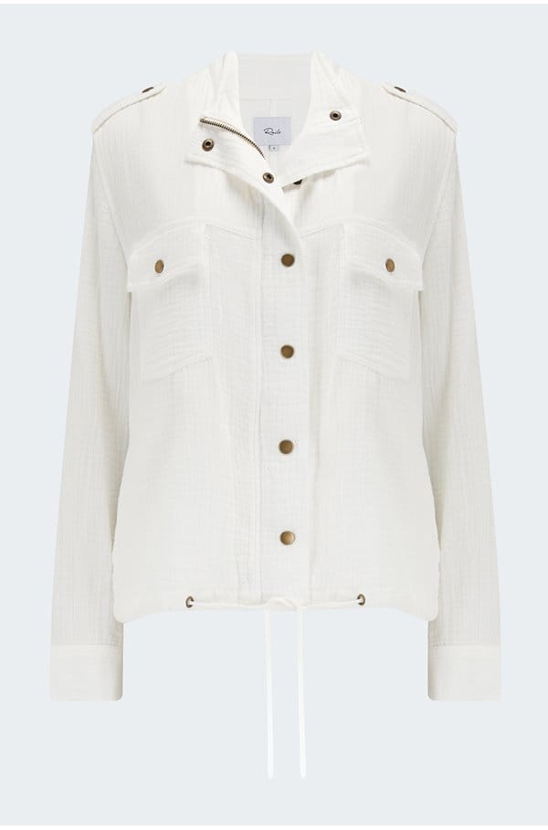 collins jacket in white