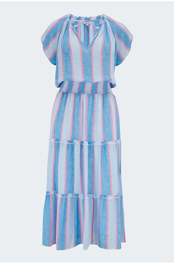 amellia dress in kona stripe