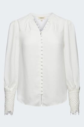 Ava Blouse in Ivory