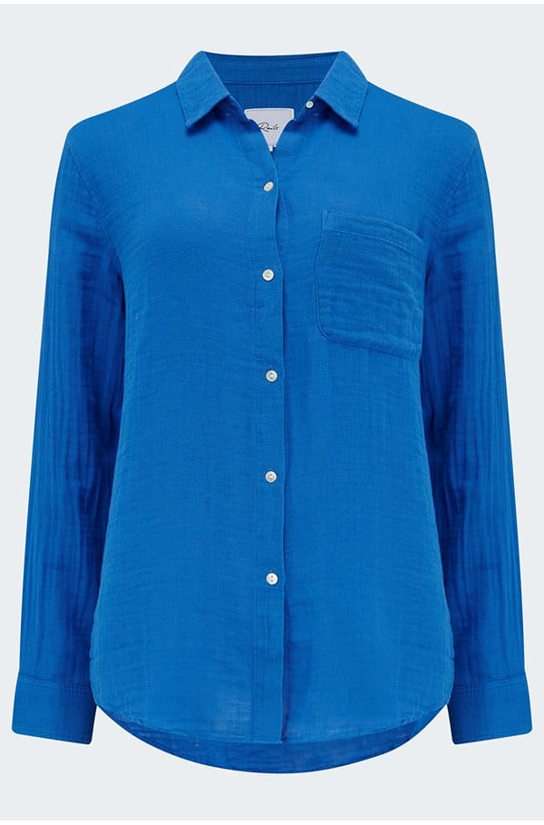 ellis shirt in cobalt