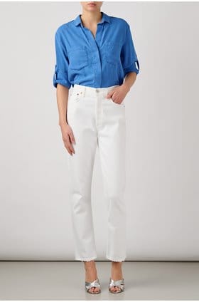 Cream shop straight jeans