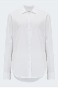 beau poplin shirt in white