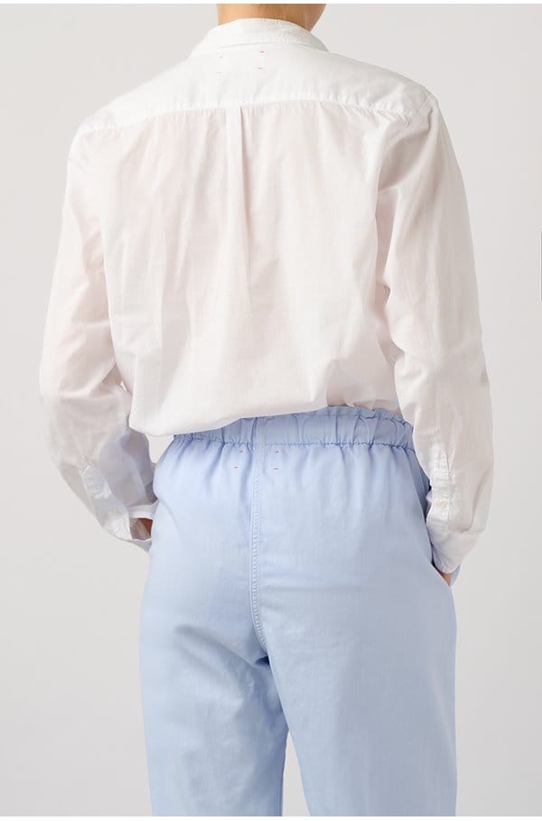 beau poplin shirt in white