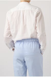 beau poplin shirt in white