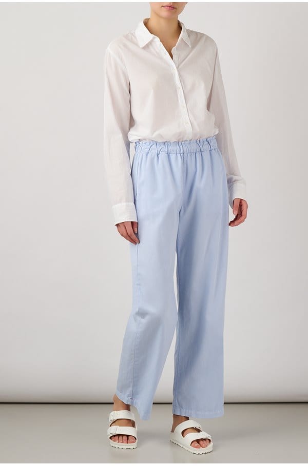 beau poplin shirt in white