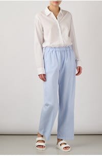 beau poplin shirt in white