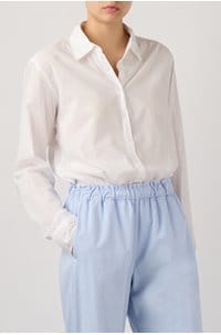 beau poplin shirt in white