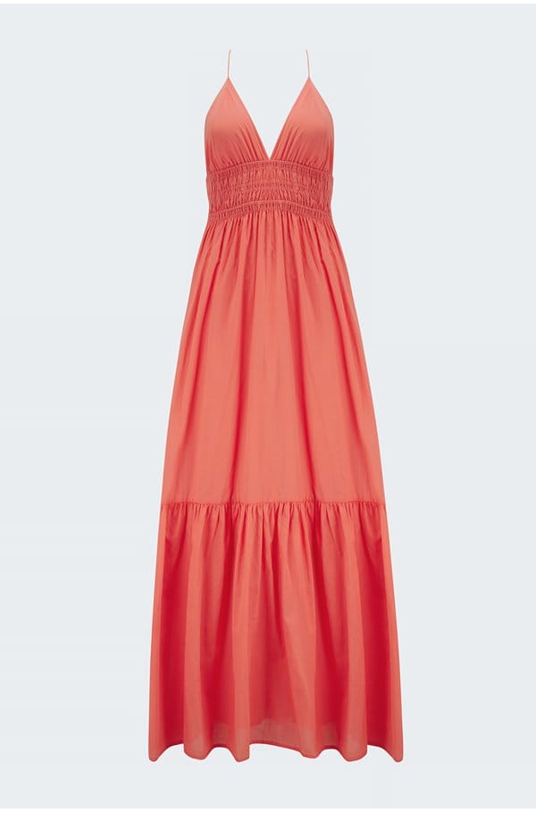 palmilla maxi dress in melon