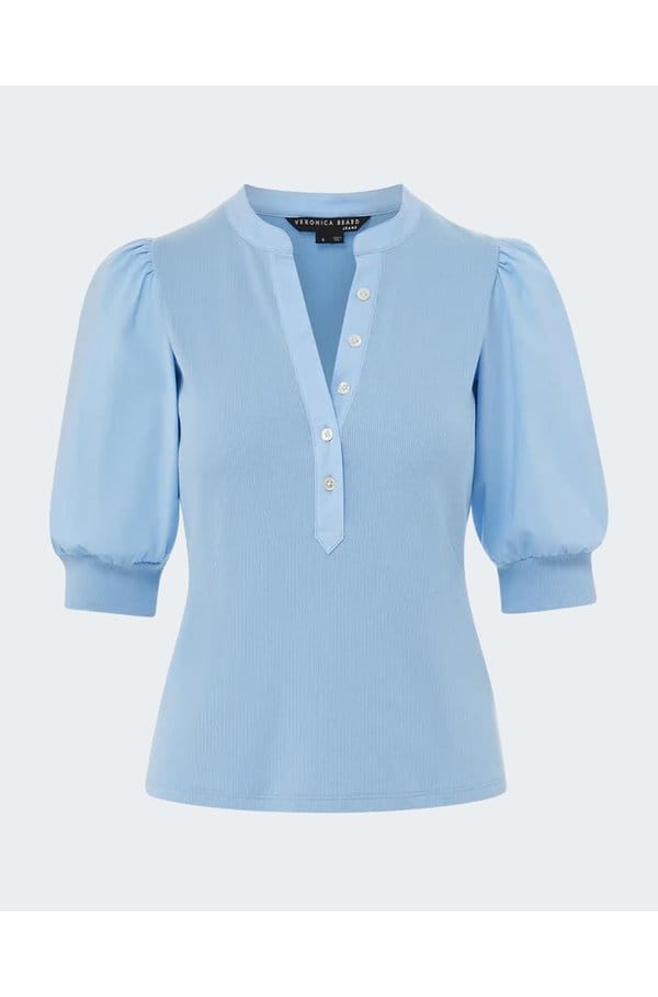 coralee top in lake blue