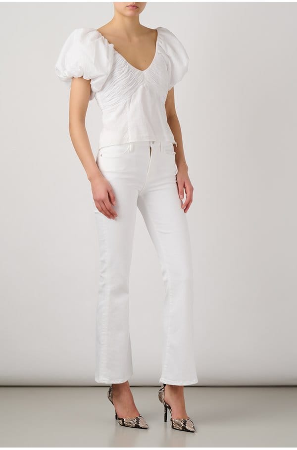 le easy flare raw in blanc
