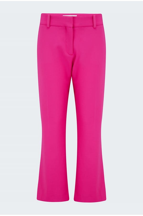 le crop mini boot trouser in fuschia